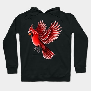 Red Cardinal bird Hoodie